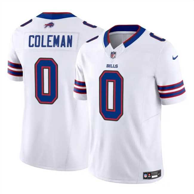 Men & Women & Youth Buffalo Bills #0 Keon Coleman White 2024 Draft F.U.S.E. Vapor Untouchable Limited Stitched Jersey